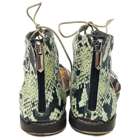 Sam Edelman Gwenna Snake Print Gladiator Sandals - Picture 4 of 5